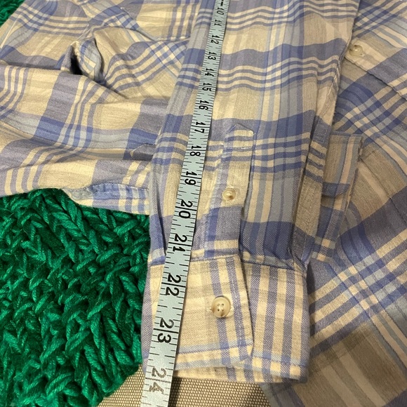 L.L. Bean flannel Scotch Plaid Button Down shirt Size XS - Picture 10 of 11